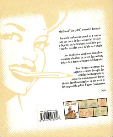 Verso de l'album Atalante - La Légende Sketchbook Hors-série #1