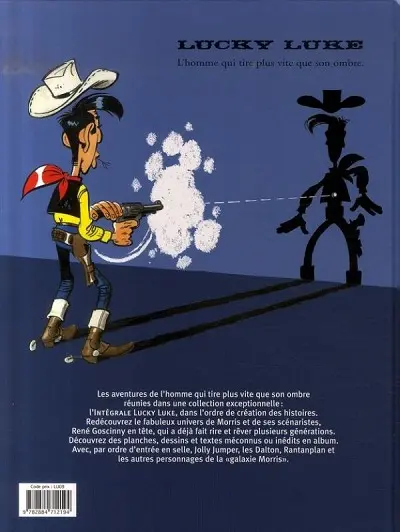 Verso de l'album Lucky Luke (2002) L'Integrale 21