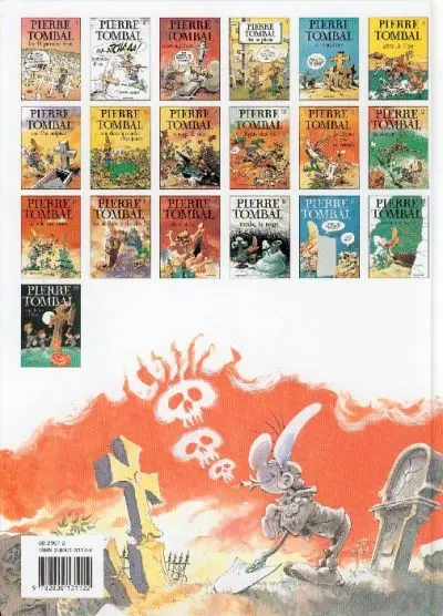 Verso de l'album Pierre Tombal Tome 19 Squelettes en fête