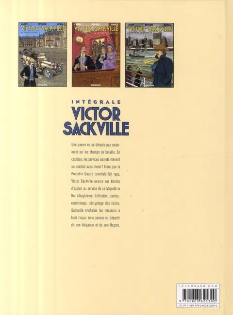 Verso de l'album Intégrale Victor Sackville 5