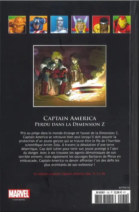 Verso de l'album Marvel Comics - La collection de référence Tome 132 Perdu dans la Dimension Z
