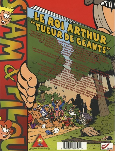 Verso de l'album Les aventures involontaires de Stam et Pilou Tome 25 Le roi Arthur