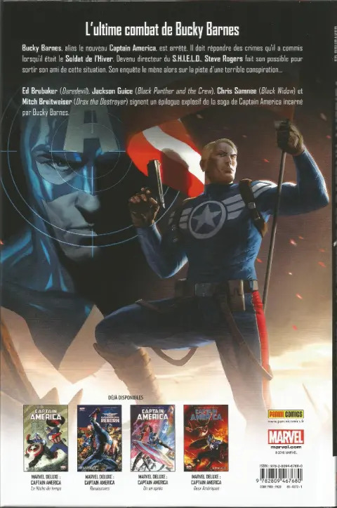 Verso de l'album Captain America Tome 8 Le Procès de Captain America