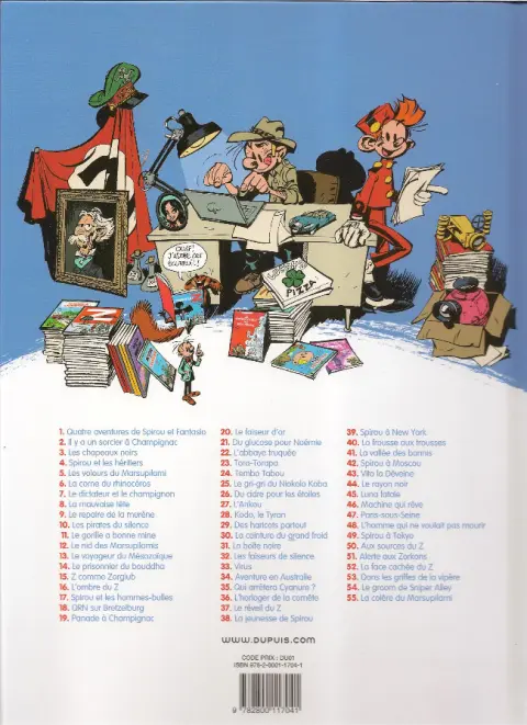 Verso de l'album Spirou et Fantasio Tome 41 La vallée des bannis