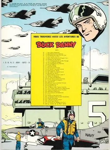 Verso de l'album Buck Danny Tome 35 L'escadrille de la mort
