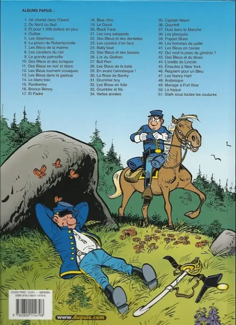 Verso de l'album Les Tuniques Bleues Tome 26 L'or du Québec