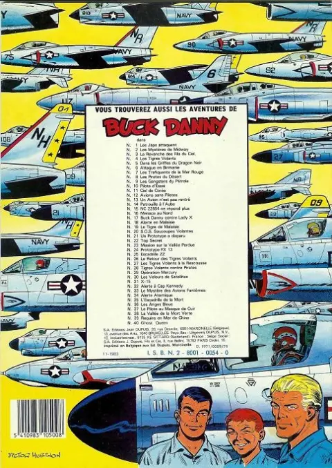 Verso de l'album Buck Danny Tome 17 Buck Danny contre Lady X