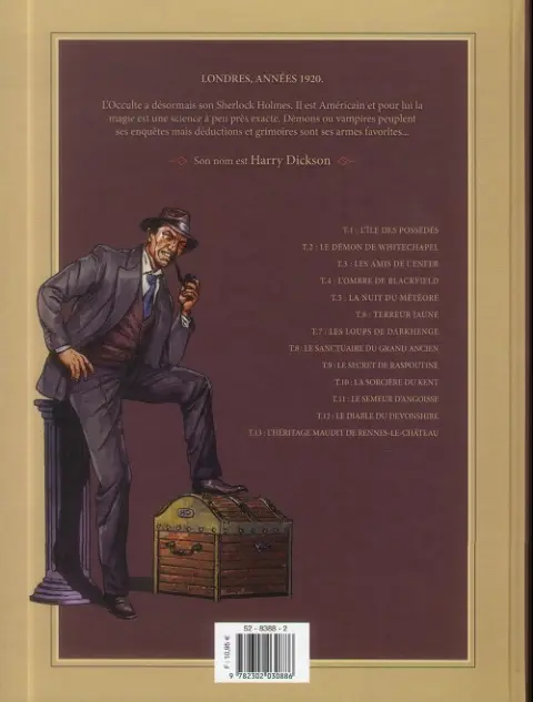 Verso de l'album Harry Dickson Tome 12 Le diable du Devonshire