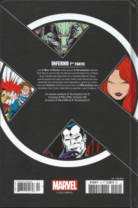 Verso de l'album X-Men - La Collection Mutante Tome 10 Inferno 1ère Partie