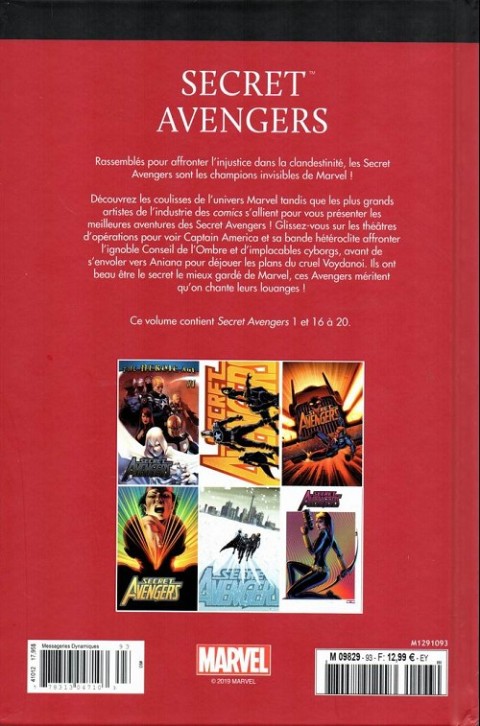 Verso de l'album Le meilleur des Super-Héros Marvel Tome 93 Secret avengers