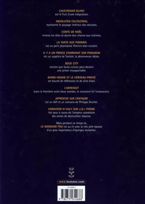 Verso de l'album Cauchemar blanc Cauchemar blanc - Le Bandard fou