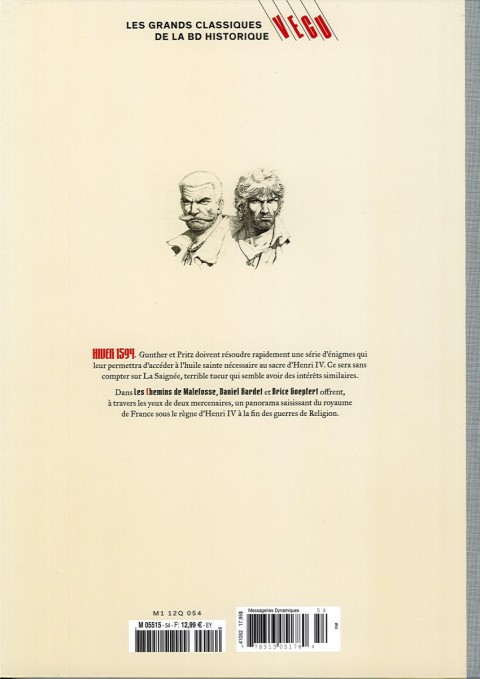 Verso de l'album Les grands Classiques de la BD Historique Vécu - La Collection Tome 55 Les Chemins de Malefosse - Tome XVII : Les 7 dormants