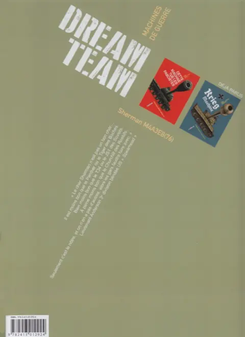 Verso de l'album Machines de Guerre Tome 3 Dream Team