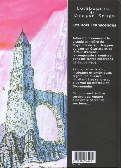 Verso de l'album Compagnie du Dragon Rouge Tome 2 Les Rois Transcendés