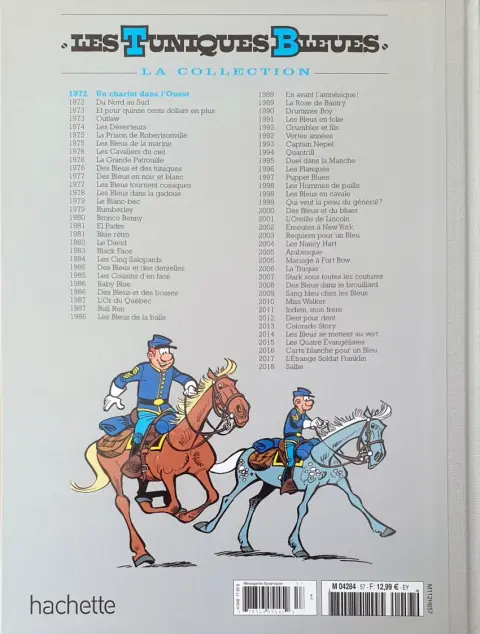 Verso de l'album Les Tuniques Bleues La Collection (Hachette) Tome 57 Un chariot dans l'Ouest