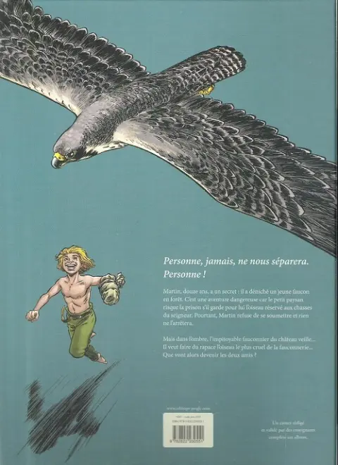 Verso de l'album Le faucon déniché Le faucon déniché
