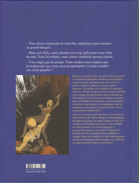 Verso de l'album Inhumain 1