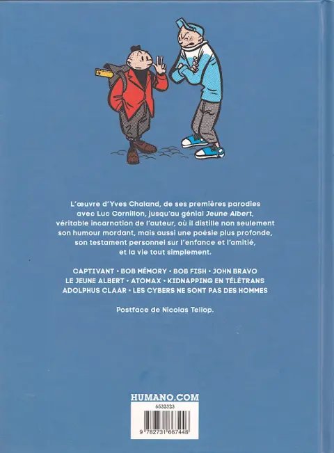 Verso de l'album Chaland - Œuvres Volume 1/2