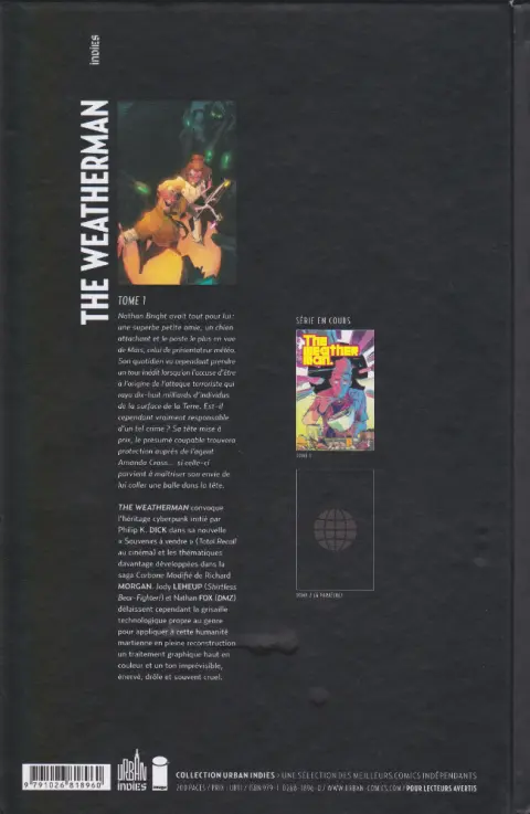 Verso de l'album The Weatherman Tome 1