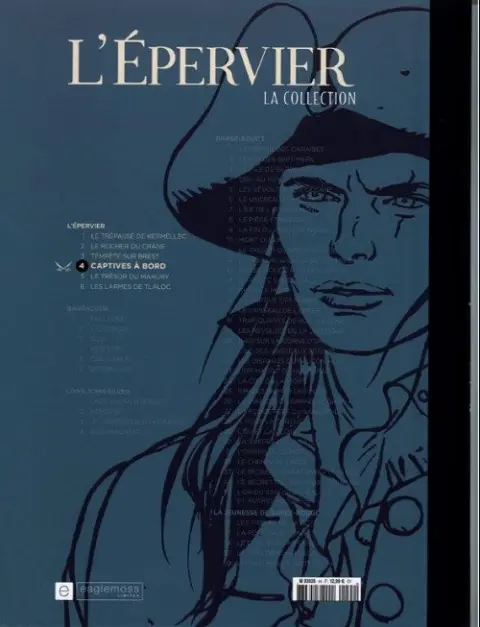 Verso de l'album L'Épervier Tome 4 Captives à bord