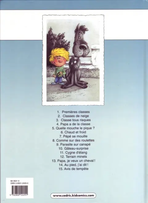 Verso de l'album Cédric Tome 11 Cygne d'étang