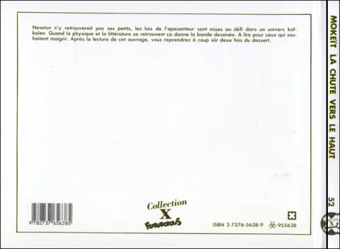 Verso de l'album La Chute vers le haut