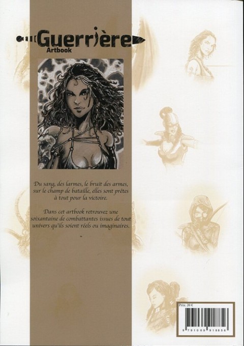 Verso de l'album Artbook Guerrière