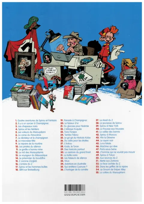 Verso de l'album Spirou et Fantasio Tome 27 L'Ankou