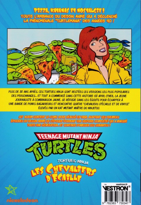 Verso de l'album Teenage Mutant Ninja Turtles : Tortues Ninja, Les Chevaliers d’écaille 1