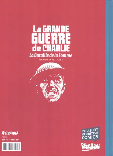 Verso de l'album La Grande Guerre de Charlie La Bataille de la Somme - Édition intégrale