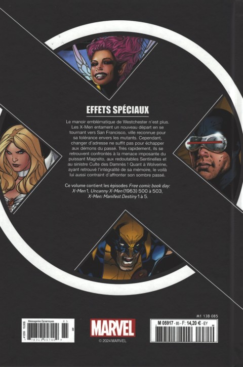Verso de l'album X-Men - La Collection Mutante Tome 85 Effets Spéciaux