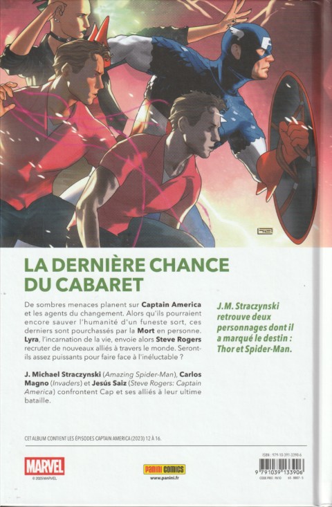 Verso de l'album Captain America Tome 3 La renaissance de Broxton