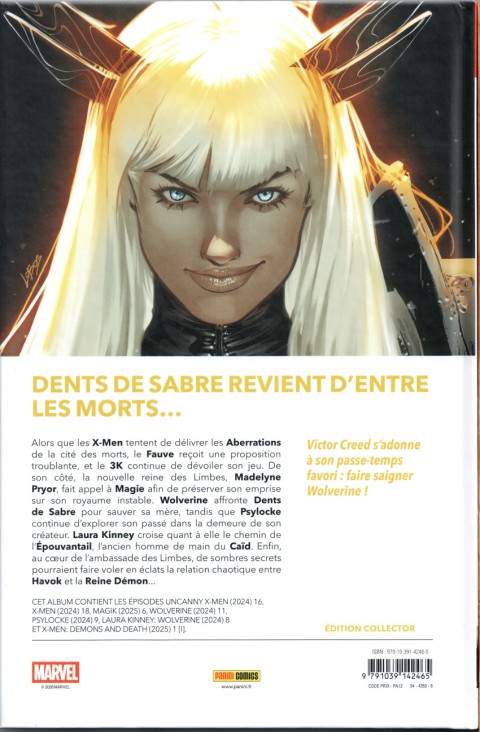 Verso de l'album X-Men 25
