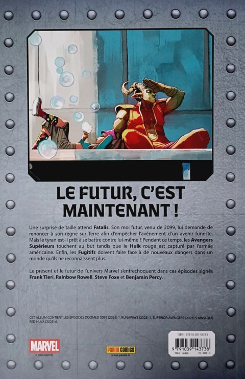 Verso de l'album Doom World - Le règne de Fatalis Volume 6/8