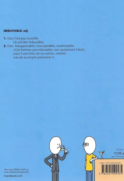 Verso de l'album Drink a lol Imbuvable