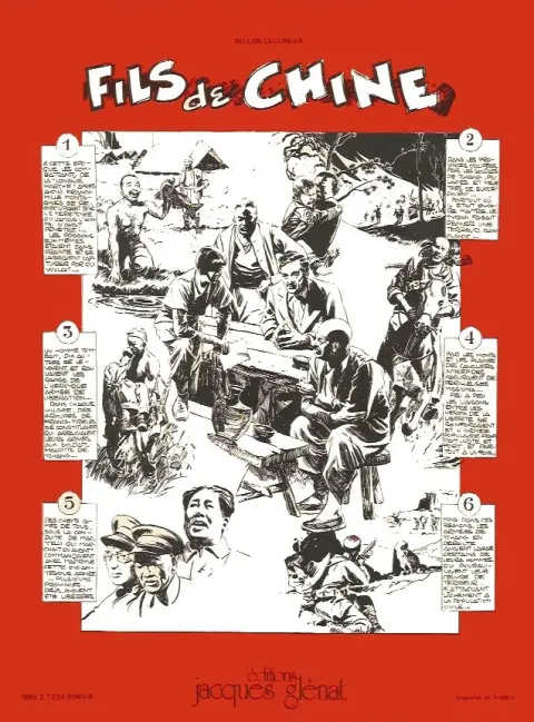 Verso de l'album Fils de Chine