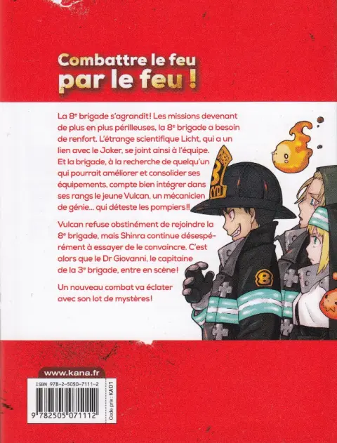 Verso de l'album Fire Force Tome 07