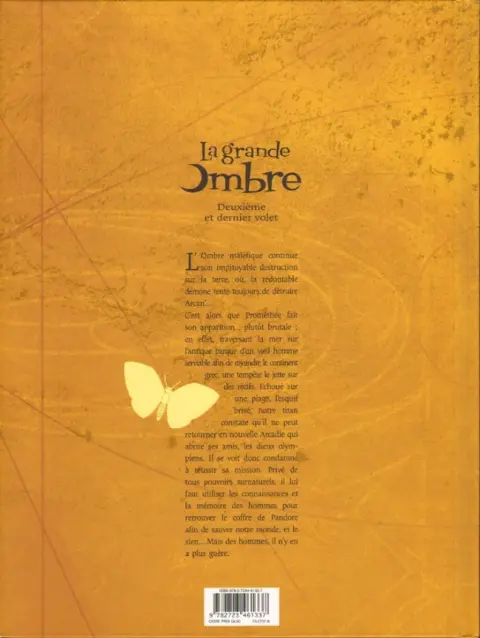 Verso de l'album La Grande ombre Tome 2 Prométhée