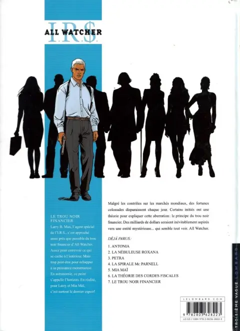Verso de l'album I.R.$. - All Watcher Tome 7 Le trou noir financier