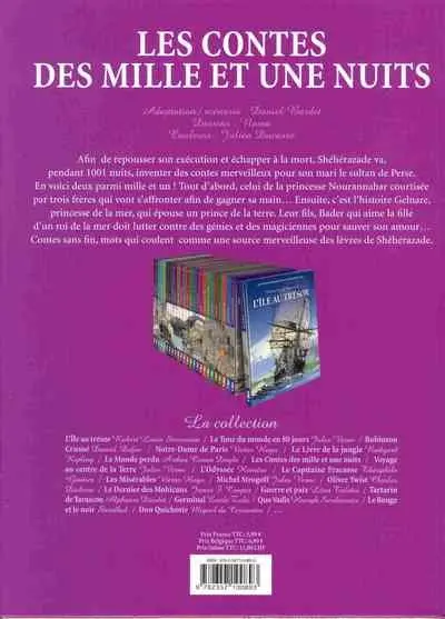 Verso de l'album Les Incontournables de la littérature en BD Tome 8 Les Contes des mille et une nuits