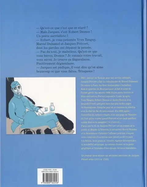 Verso de l'album Jacques Prévert n'est pas un poète Prévert, inventeur