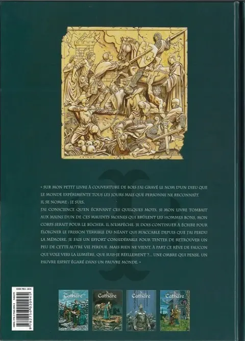 Verso de l'album Je suis Cathare Tome 4 La légèreté du monde