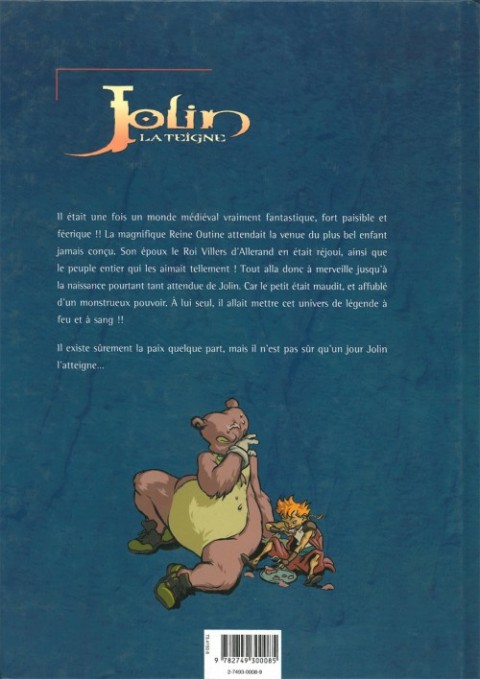 Verso de l'album Jolin la teigne Tome 1 L'ours en ferraille