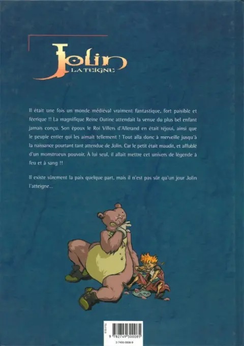 Verso de l'album Jolin la teigne Tome 1 L'ours en ferraille