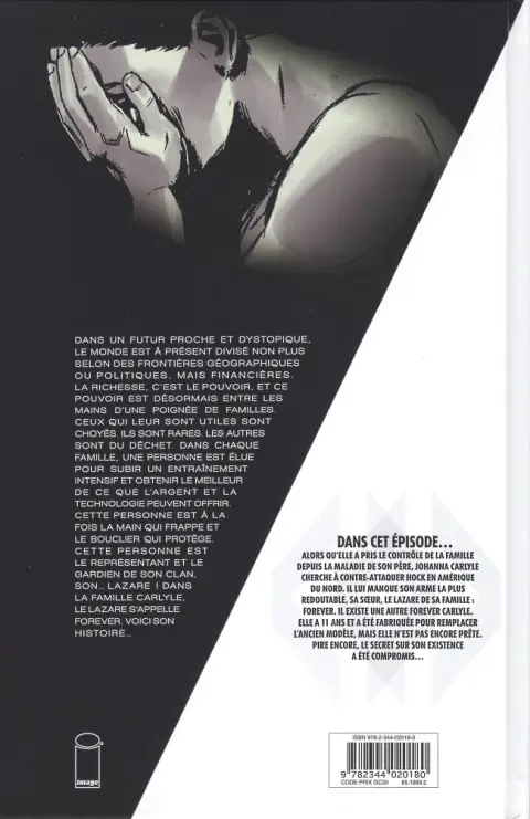 Verso de l'album Lazarus Tome 5 Génocide programmé