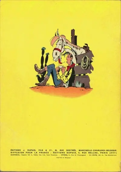 Verso de l'album Lucky Luke Tome 10 Alerte aux Pieds-Bleus