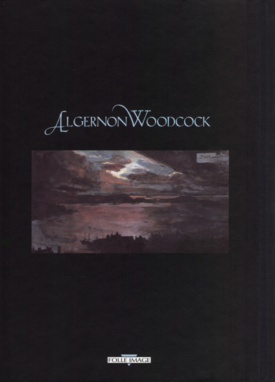 Verso de l'album Algernon Woodcock L'œil Fé