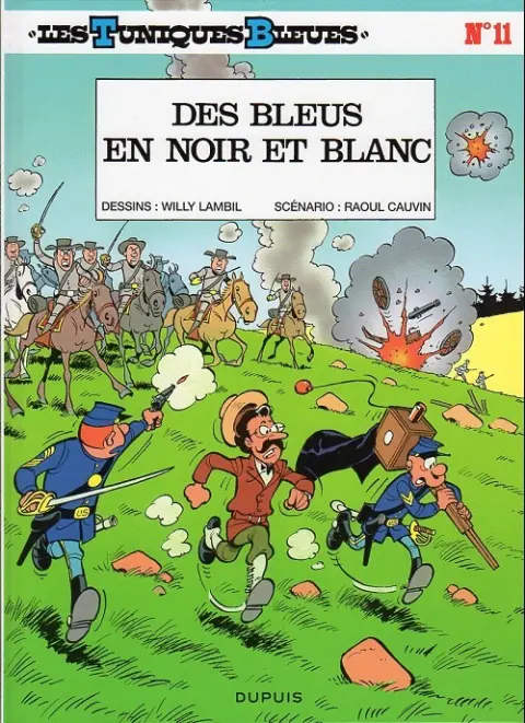 Couverture de l'album Les Tuniques Bleues Tome 11 Des bleus en noir et blanc