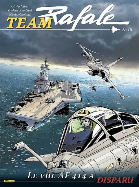 Couverture de l'album Team Rafale N° 10 Le vol AF 414 a disparu