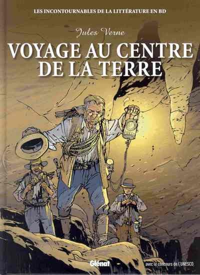 Couverture de l'album Les Incontournables de la littérature en BD Tome 9 Voyage au centre de la Terre
